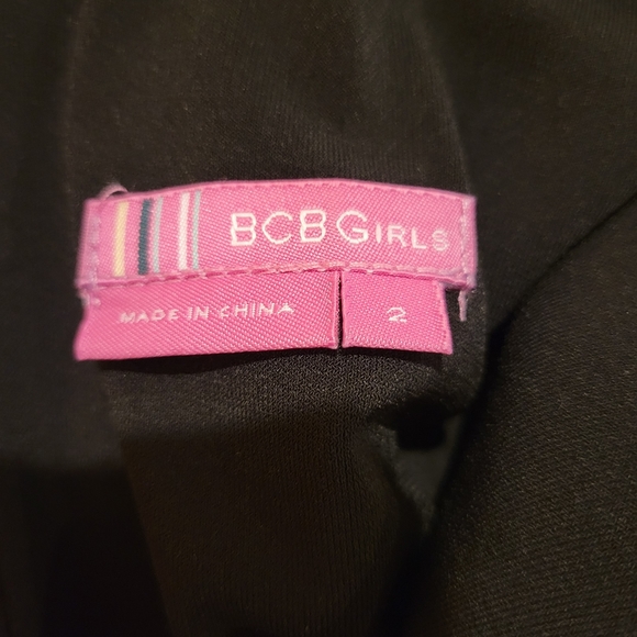 BCBG NWOT Womens/Girl Black Mesh Zippered Sleeveless Party/Cocktail Dress 2 - Picture 5 of 5